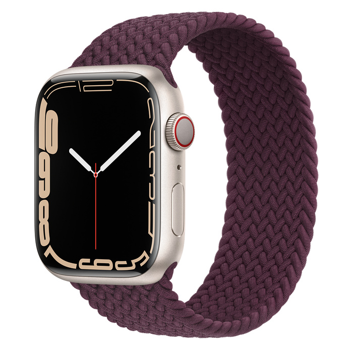 Apple Watch 7 GPS + Cellular 45mm Dây Cao Su - Viền Nhôm – Chính Hãng Mới 100%