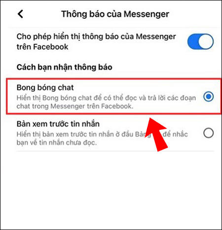 Cách bật bong bóng chat Messenger trên iPhone, iOS đơn giản 